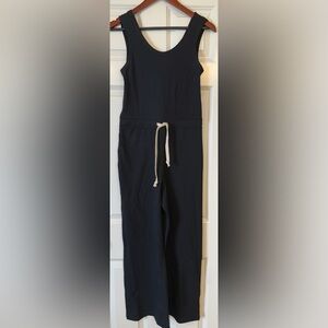 NWT Ripple Yoga Wear Organic Cotton Wide Leg Jumpsuit Size Small